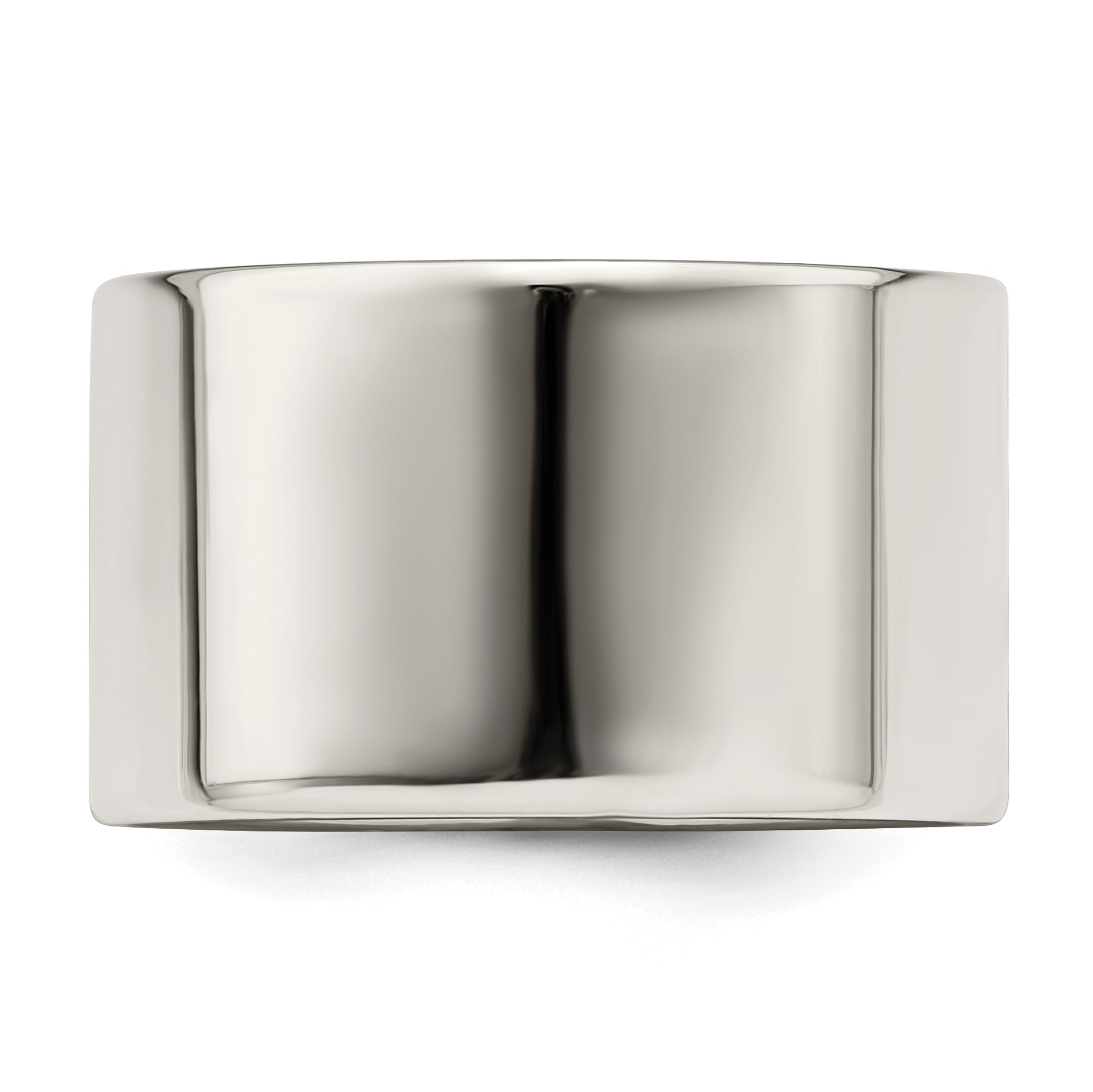 Sterling Silver 12mm Lightweight Flat Size 4 Band