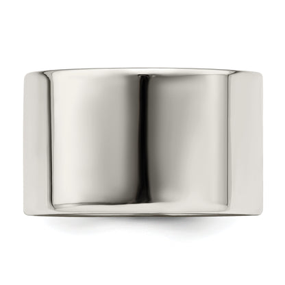 Sterling Silver 12mm Lightweight Flat Size 4 Band