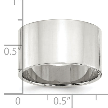 Sterling Silver 12mm Lightweight Flat Size 4 Band