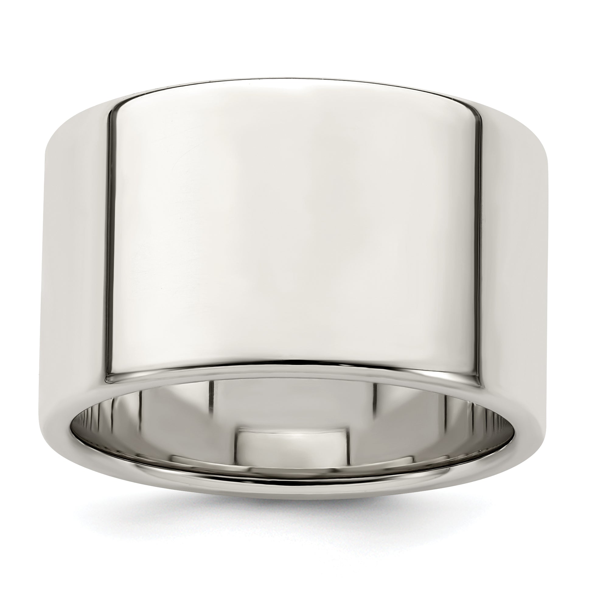 Sterling Silver 12mm Lightweight Flat Size 4 Band