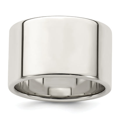 Sterling Silver 12mm Lightweight Flat Size 4 Band