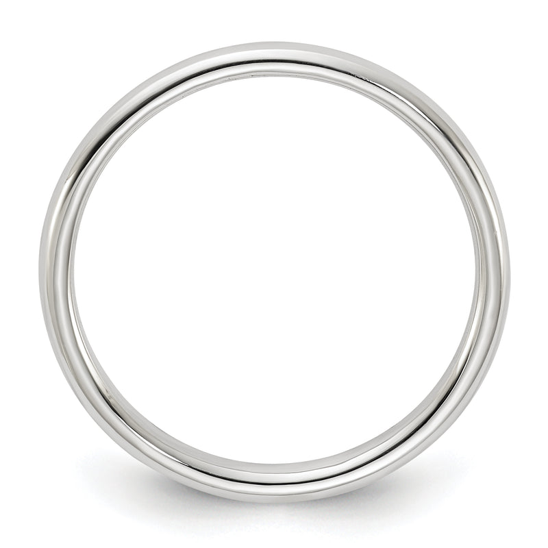 Sterling Silver 2mm Half Round Size 4 Band