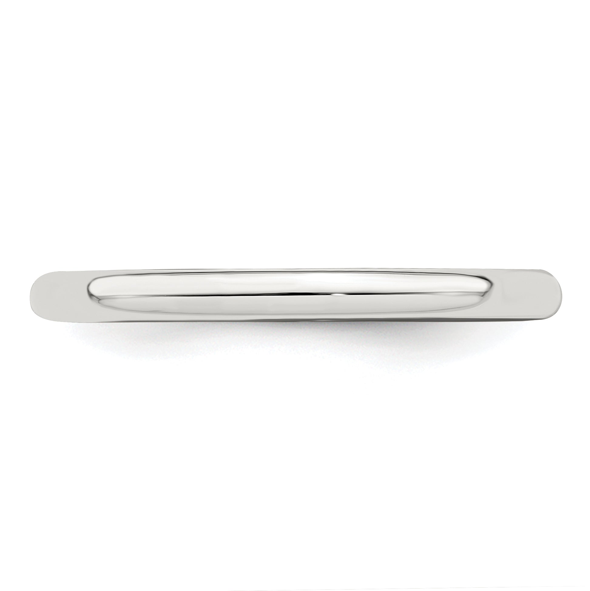 Sterling Silver 2mm Half Round Size 4 Band
