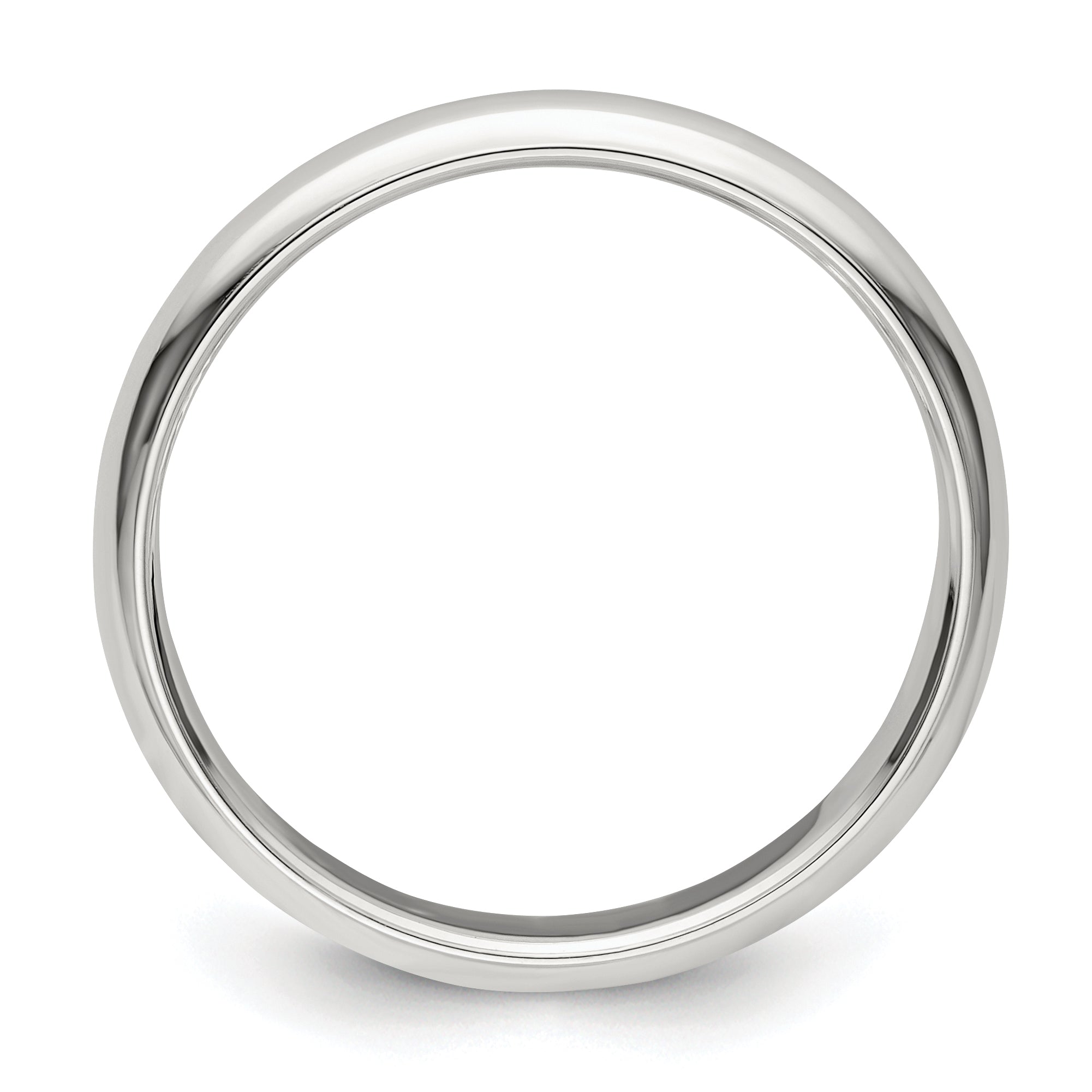 Sterling Silver 3mm Half Round Size 4 Band