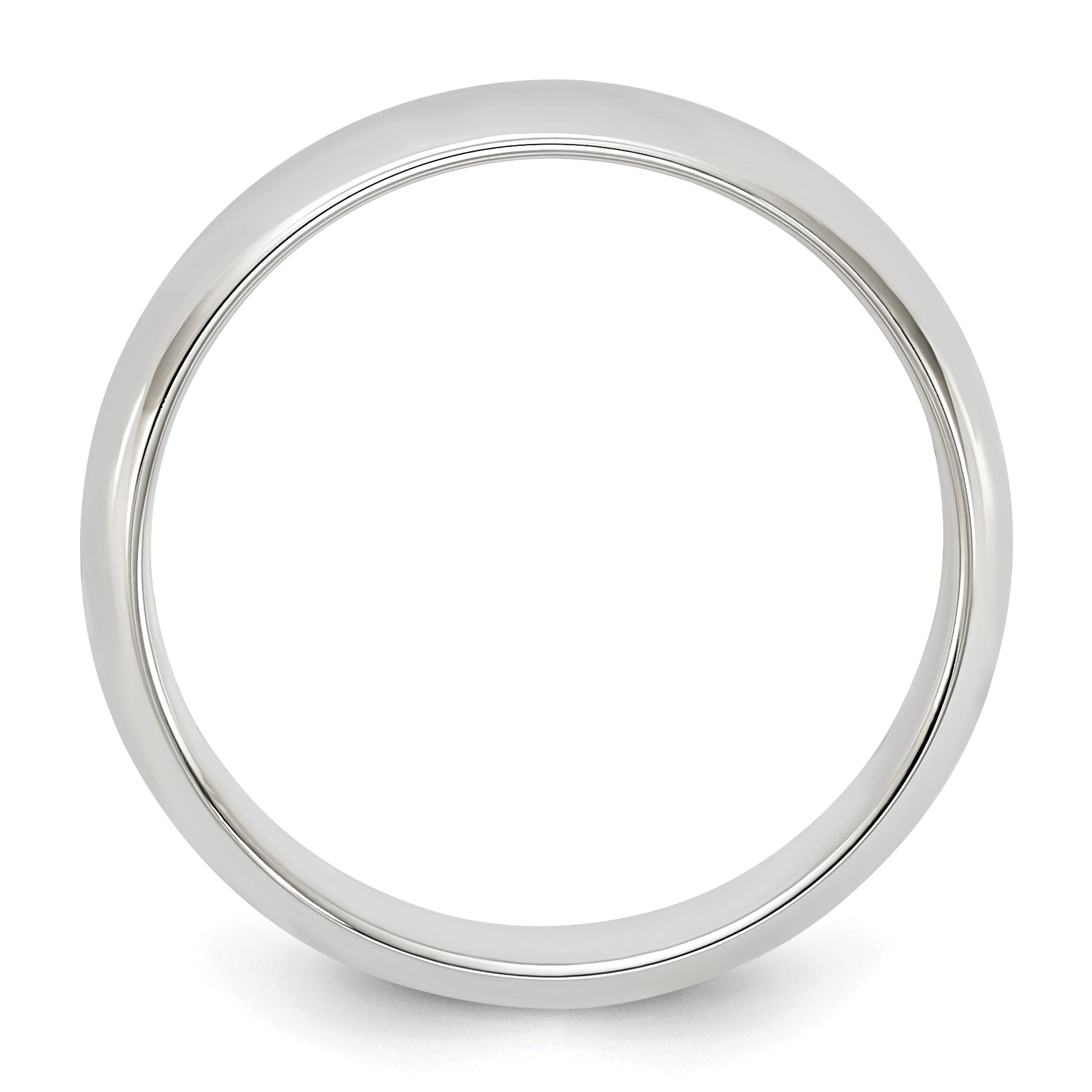 Sterling Silver 5mm Half Round Size 4 Band