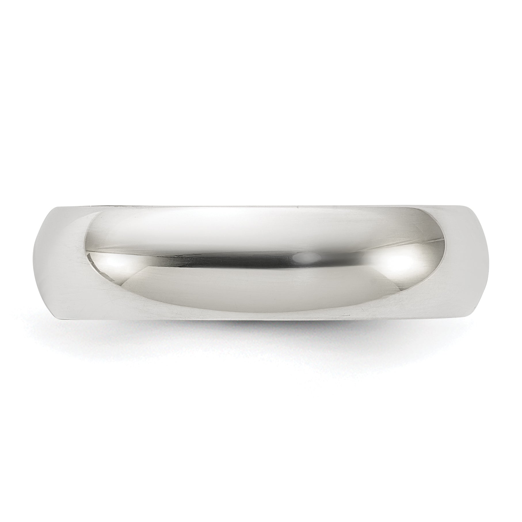 Sterling Silver 5mm Half Round Size 4 Band