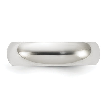 Sterling Silver 5mm Half Round Size 4 Band