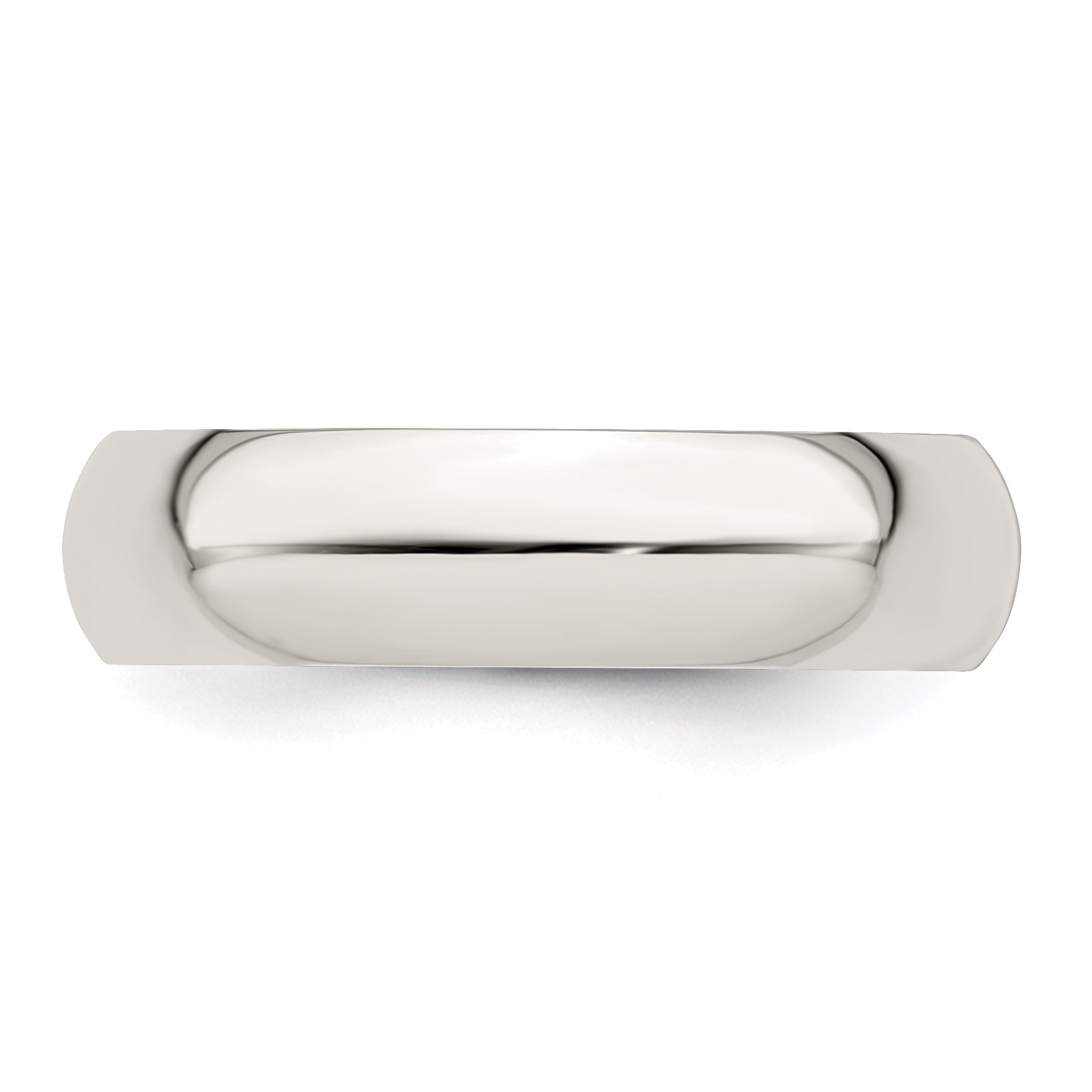 Sterling Silver 5mm Half Round Size 4 Band