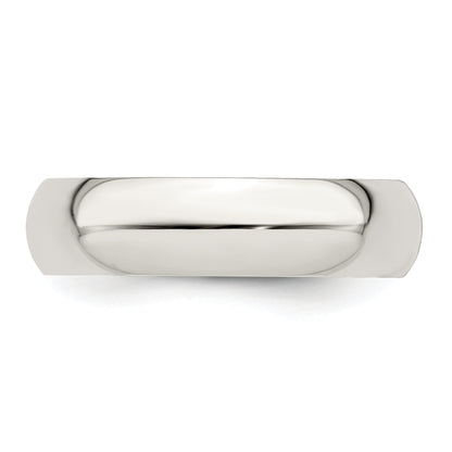 Sterling Silver 5mm Half Round Size 4 Band