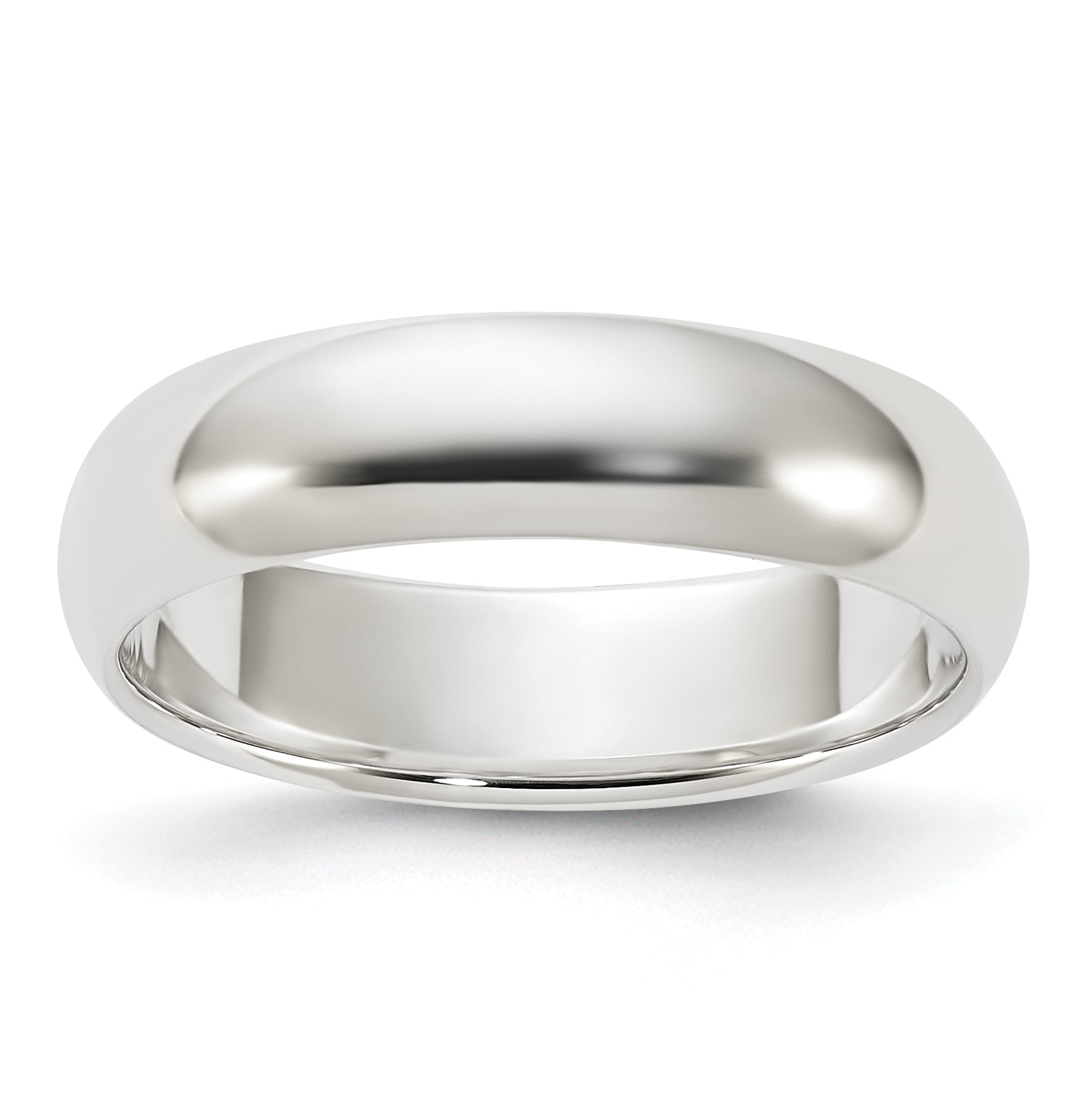 Sterling Silver 5mm Half Round Size 4 Band