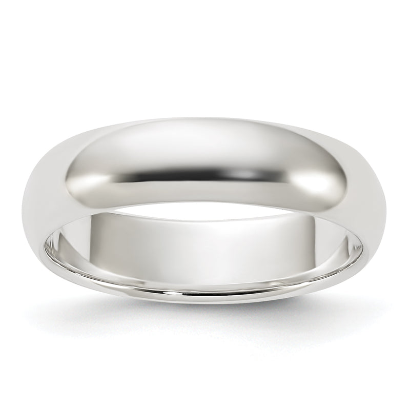 Sterling Silver 5mm Half Round Size 4 Band