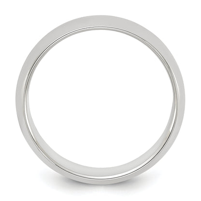 Sterling Silver 6mm Half Round Size 4 Band