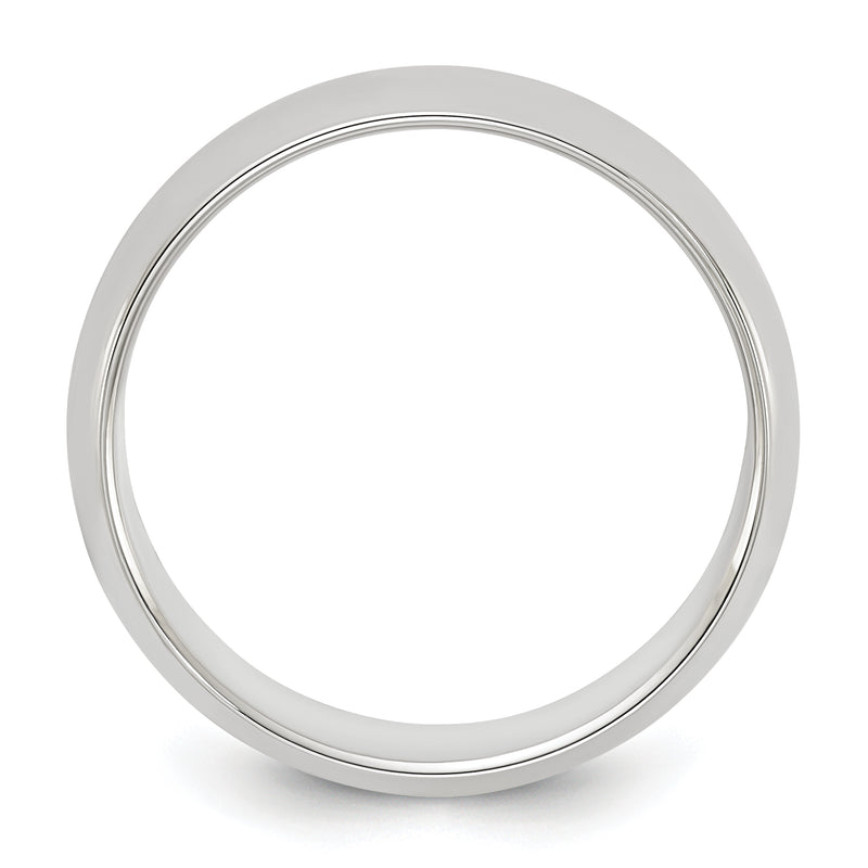 Sterling Silver 6mm Half Round Size 4 Band