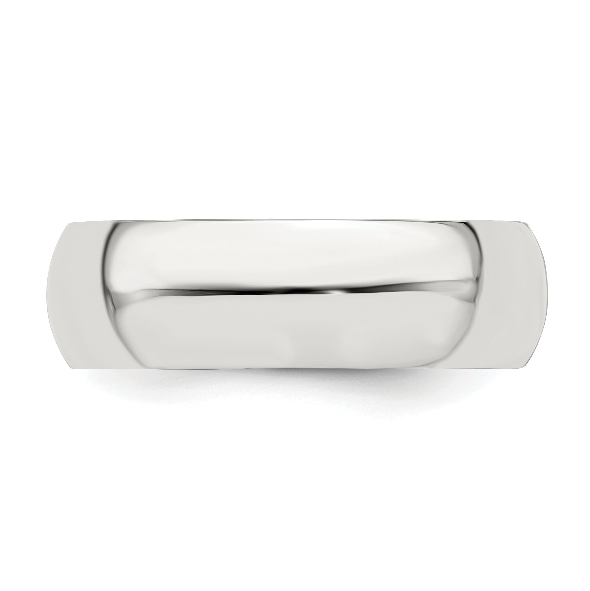 Sterling Silver 6mm Half Round Size 4 Band
