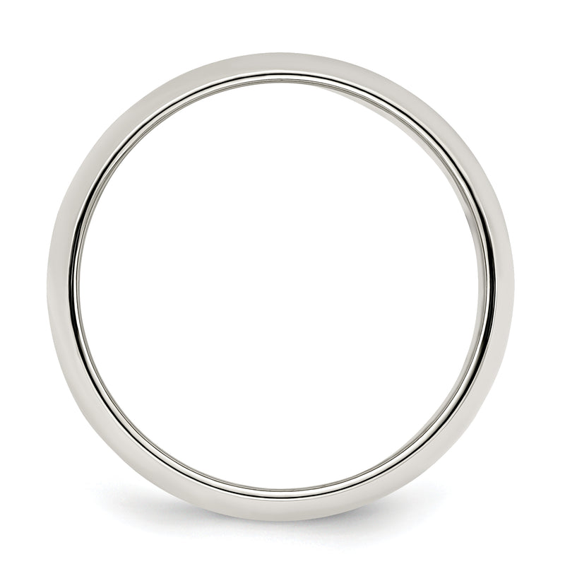 Sterling Silver 7mm Half Round Size 4 Band