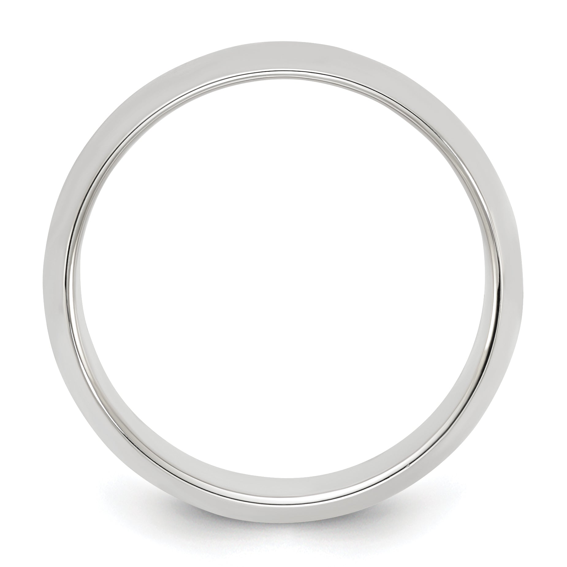Sterling Silver 8mm Half Round Size 4 Band