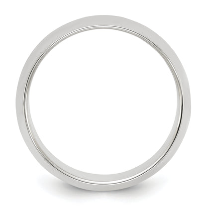 Sterling Silver 8mm Half Round Size 4 Band