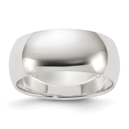 Sterling Silver 8mm Half Round Size 4 Band