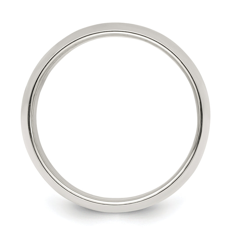 Sterling Silver 9mm Half Round Size 4 Band
