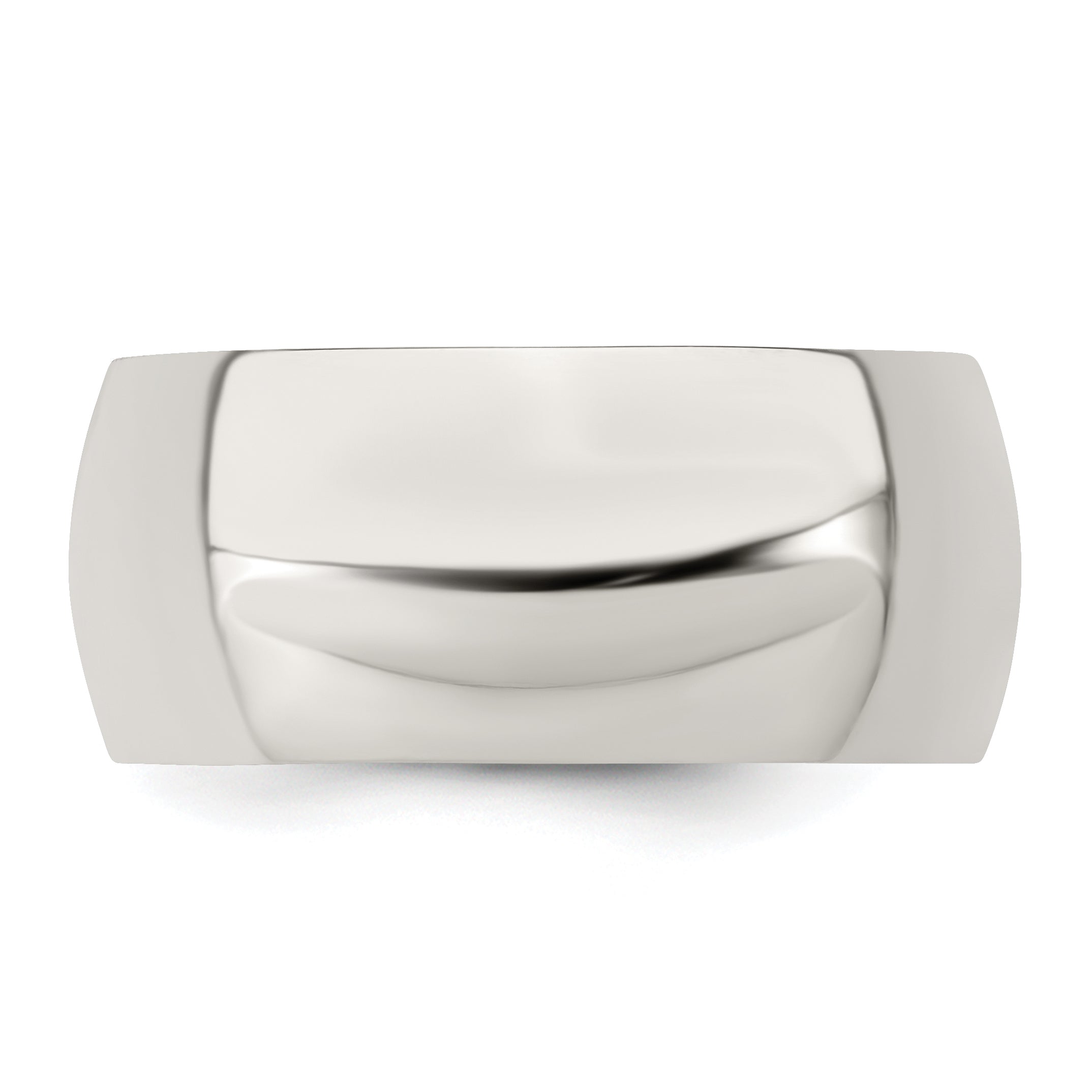 Sterling Silver 9mm Half Round Size 4 Band