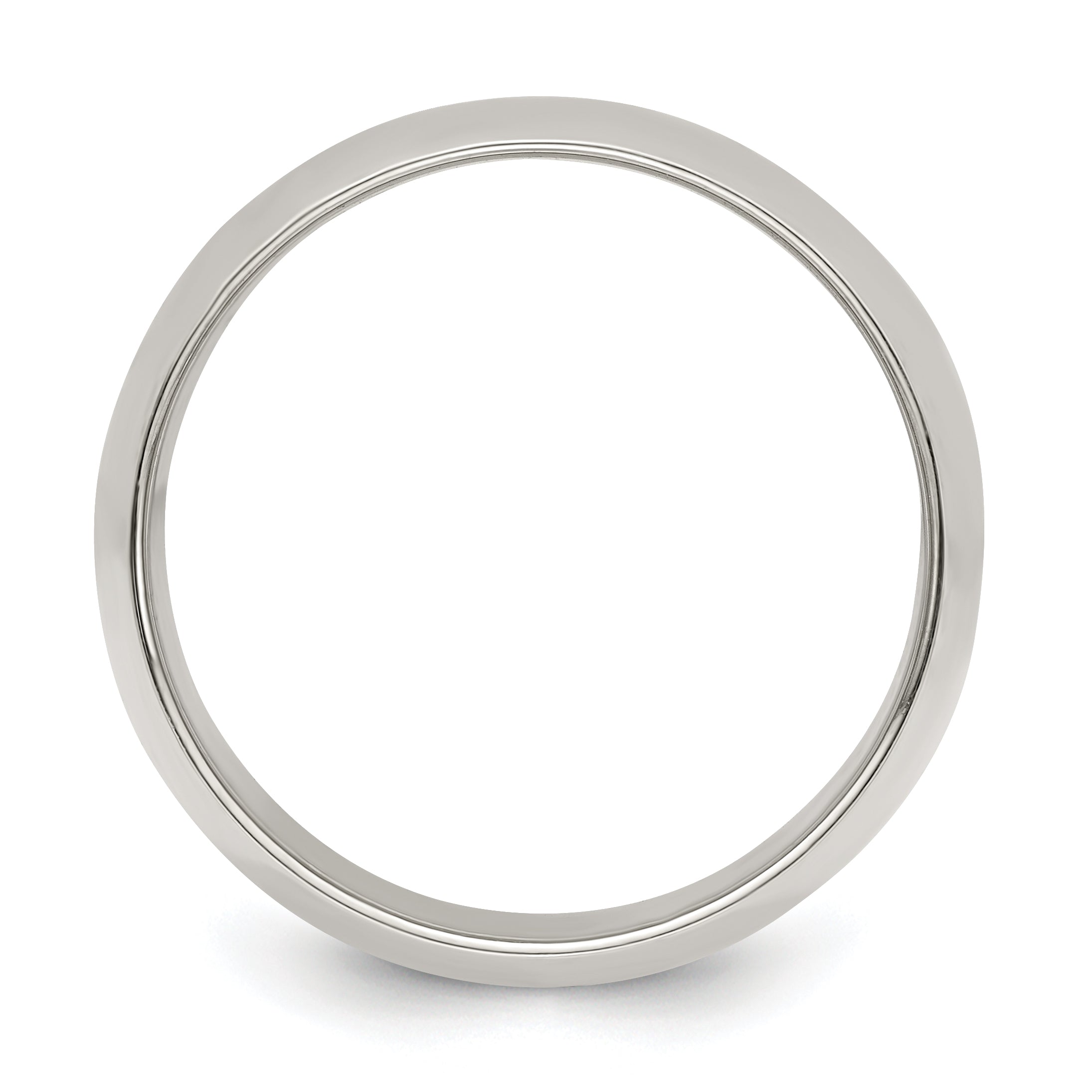 Sterling Silver 10mm Half Round Size 4 Band