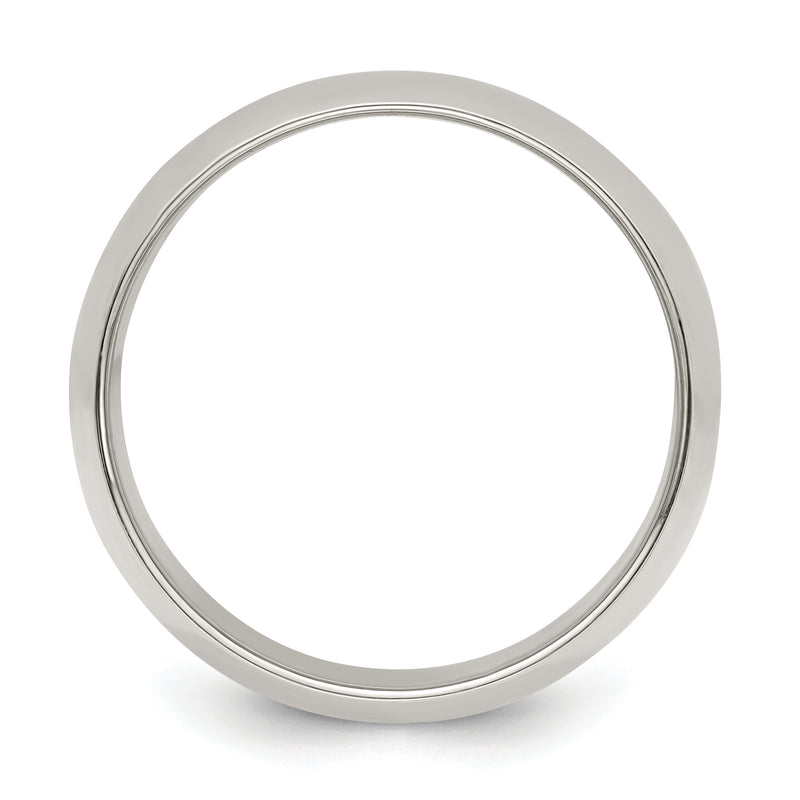 Sterling Silver 10mm Half Round Size 4 Band