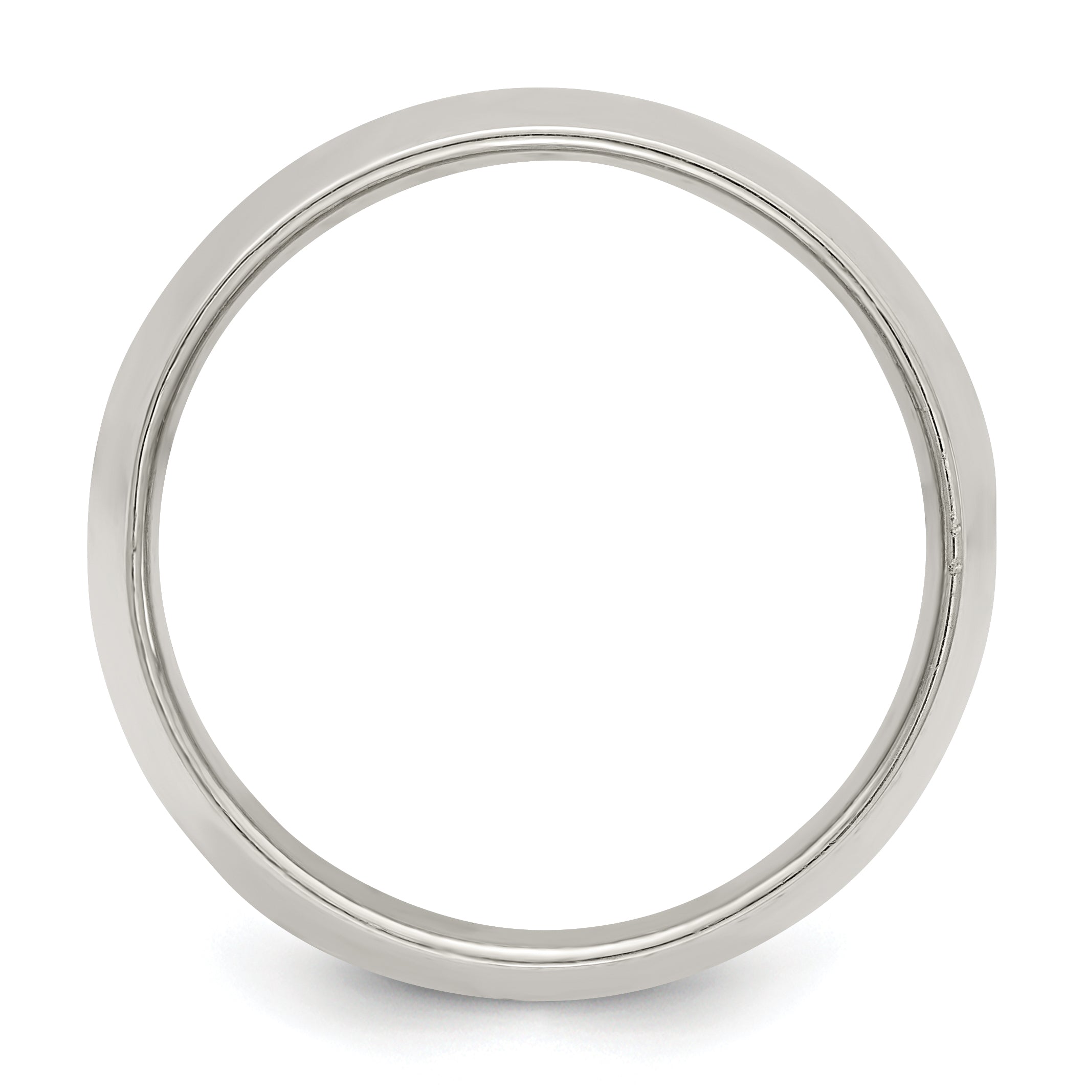 Sterling Silver 12mm Half Round Size 4 Band