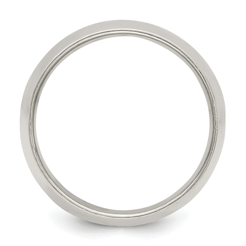 Sterling Silver 12mm Half Round Size 4 Band