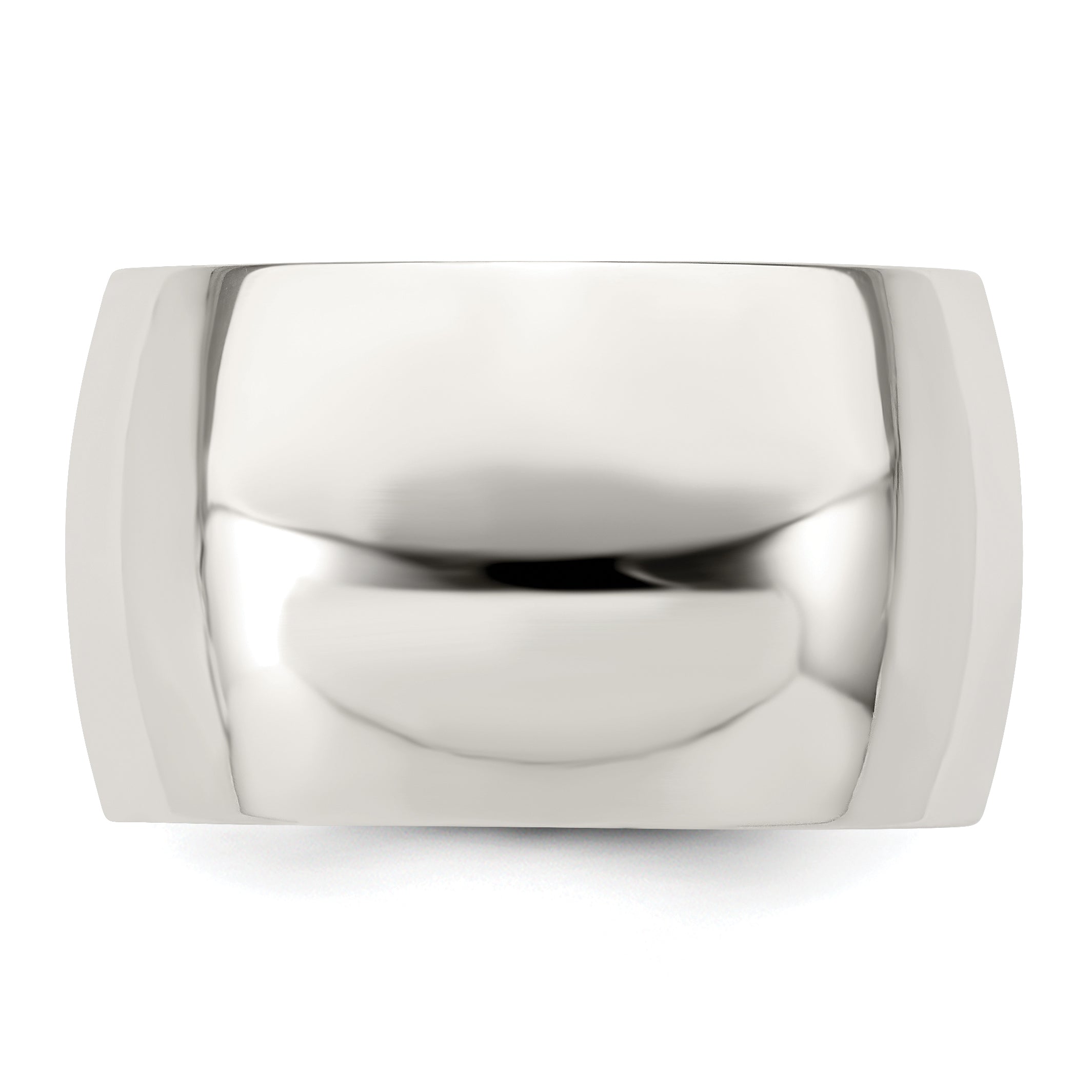 Sterling Silver 12mm Half Round Size 4 Band