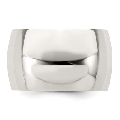 Sterling Silver 12mm Half Round Size 4 Band