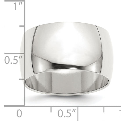 Sterling Silver 12mm Half Round Size 4 Band