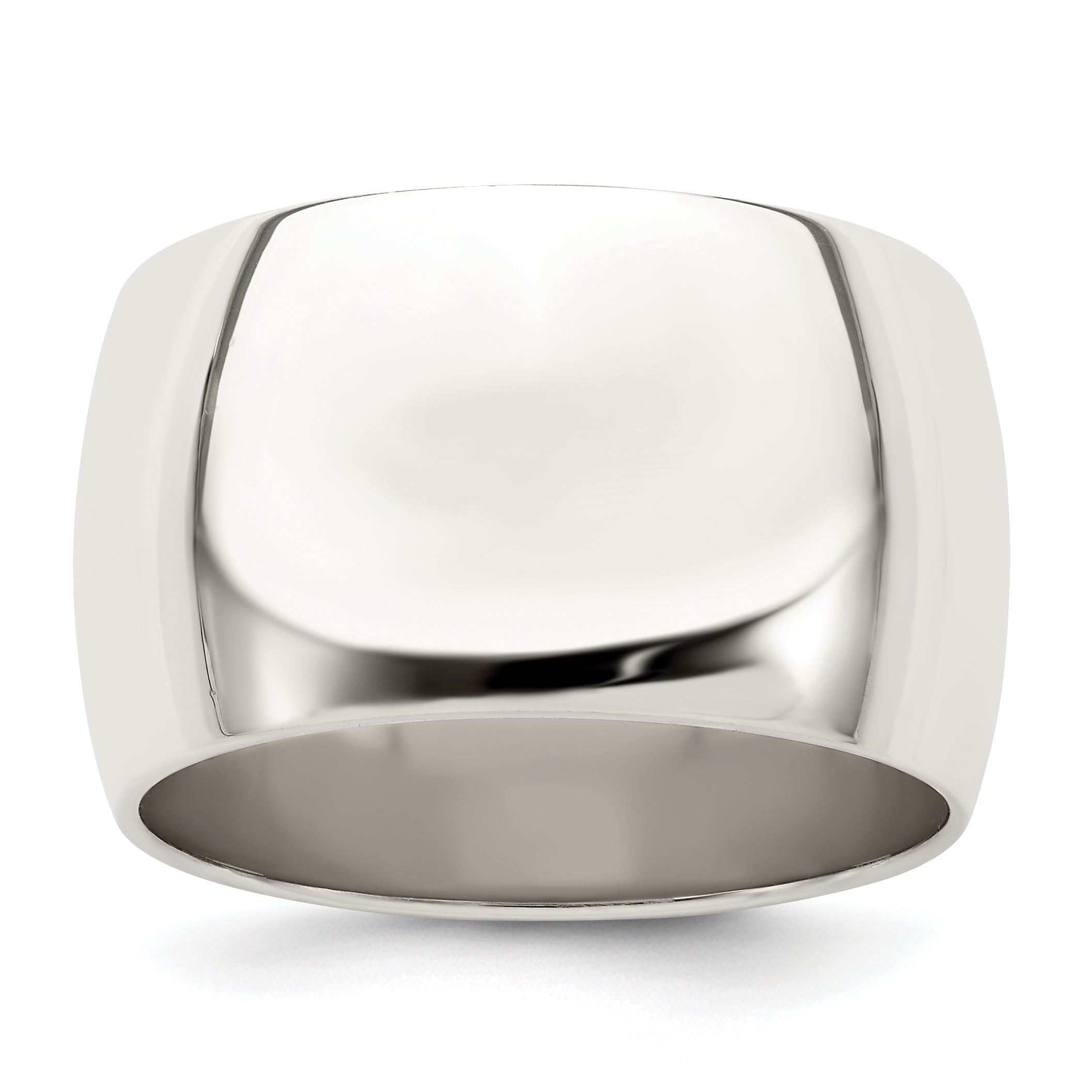 Sterling Silver 12mm Half Round Size 4 Band