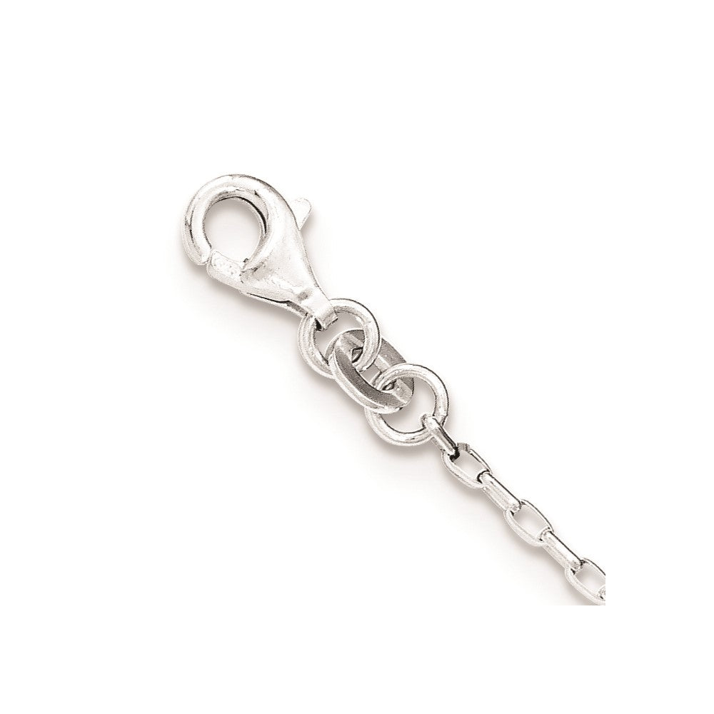 Sterling Silver Polished Cz Bracelet