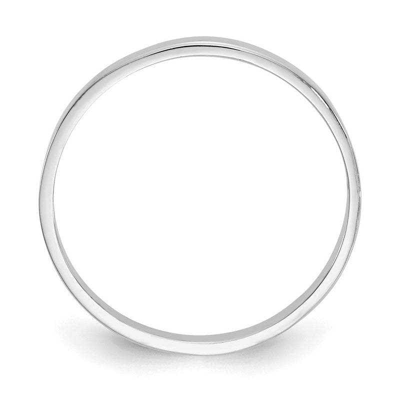 14K White Gold Polished Baby Ring