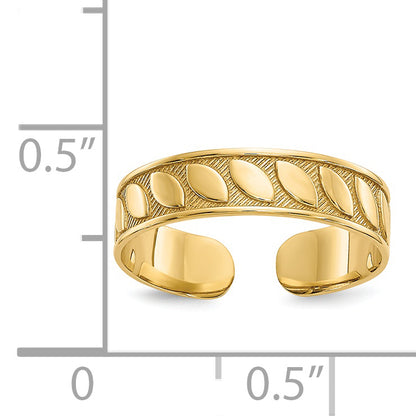 14K Yellow Gold Toe Ring