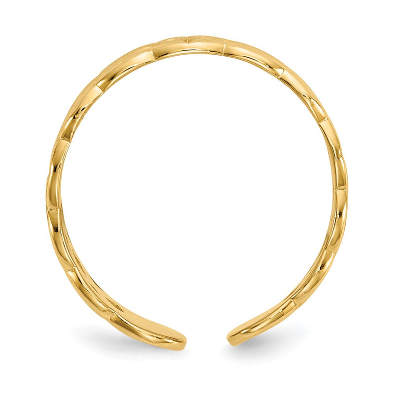 14K Yellow Gold Celtic Toe Ring