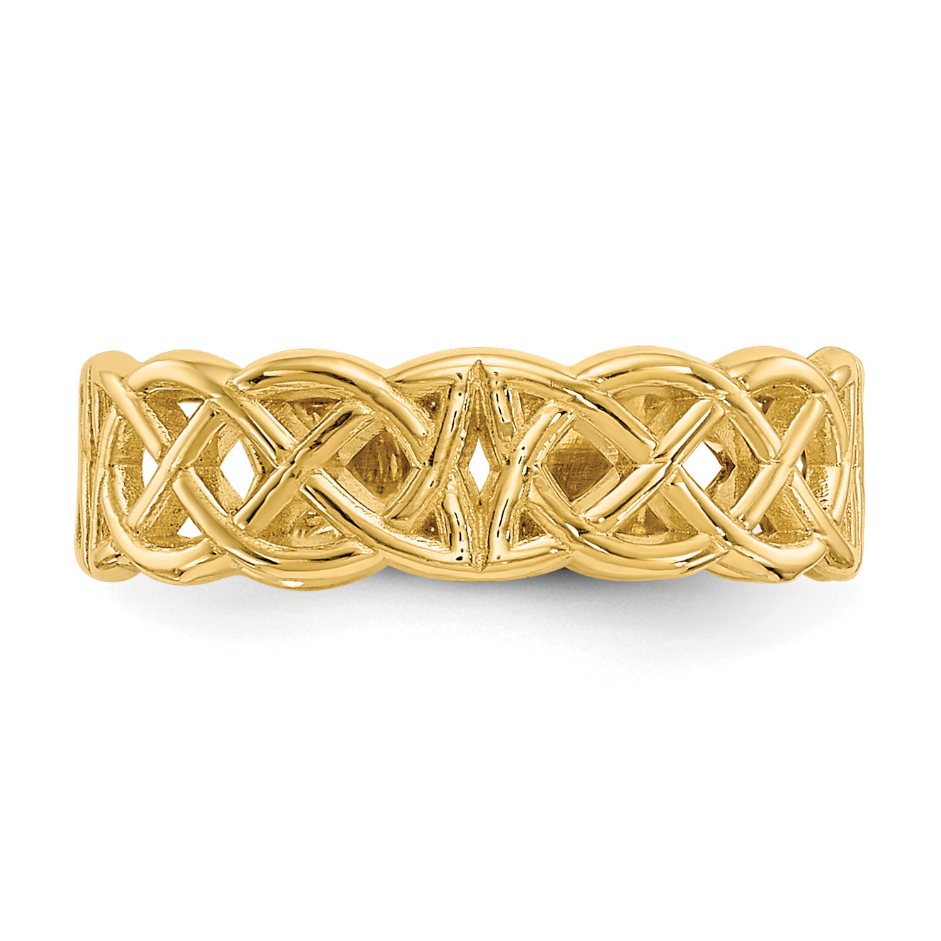 14K Yellow Gold Celtic Toe Ring