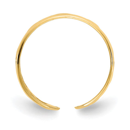 14k Yellow Gold Heart Toe Ring