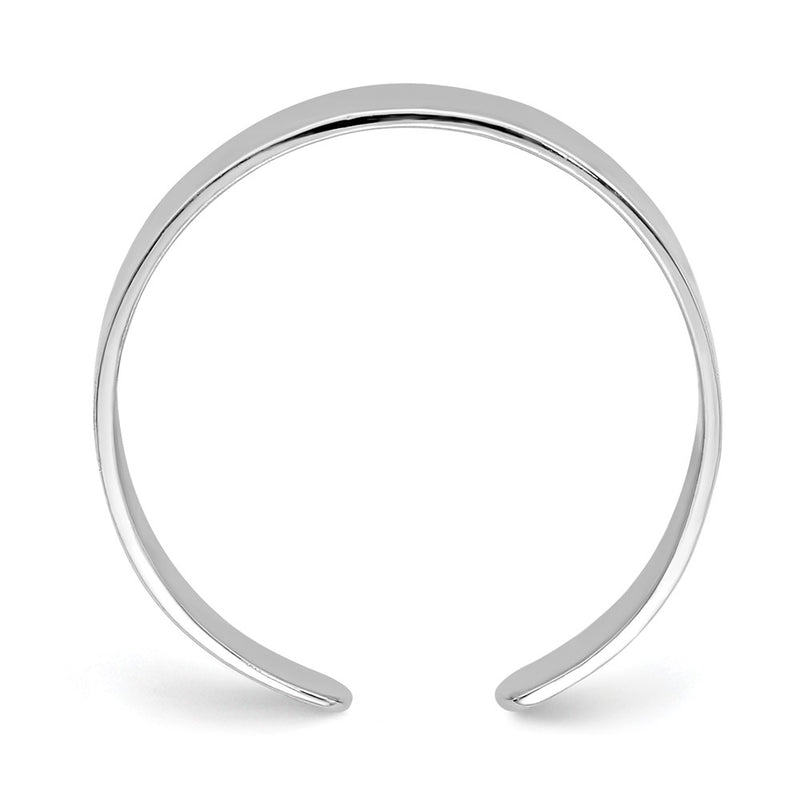 14K White Gold Polished Adjustable Toe Ring