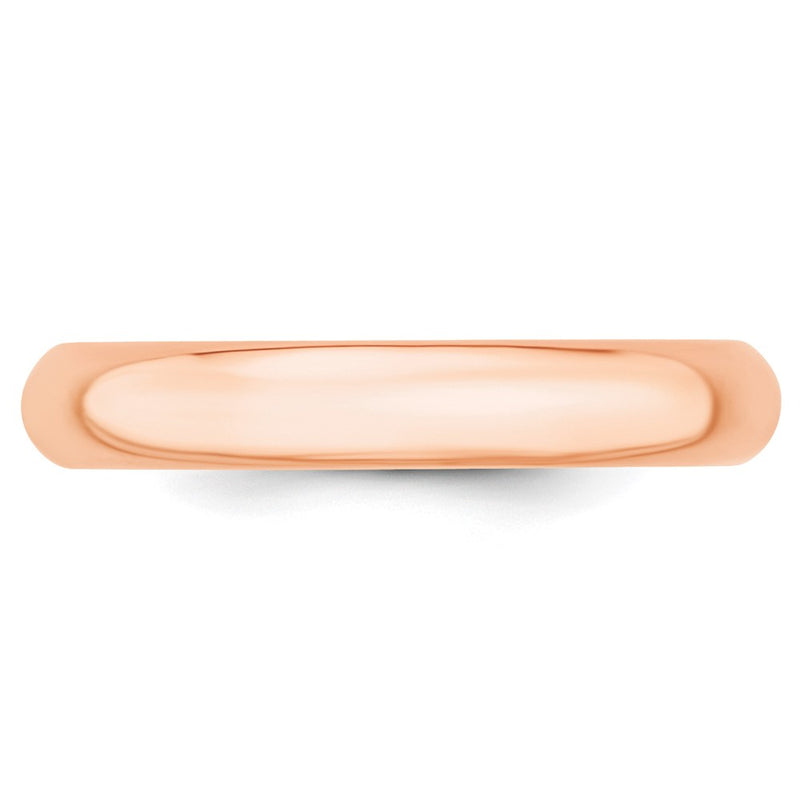 14K Rose Gold 4mm Comfort-Fit Band