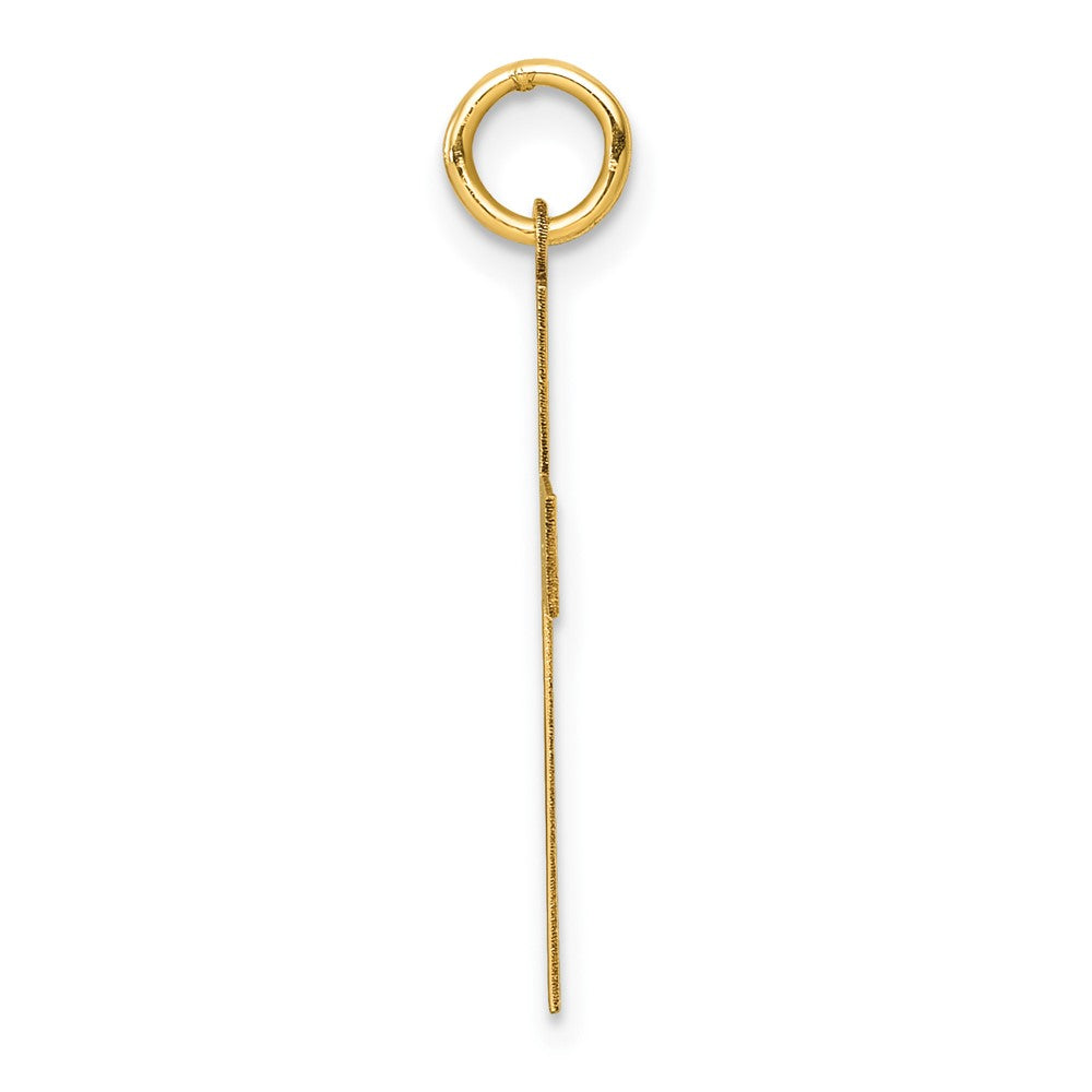 14K Yellow Gold Polished Cross Pendant