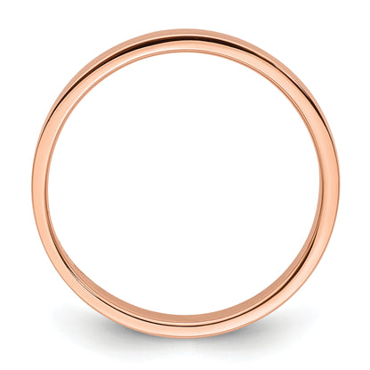 Solid 14K Yellow Gold Rose Gold 3mm Light Weight Flat Men's/Women's Wedding Band Ring Size 13.5