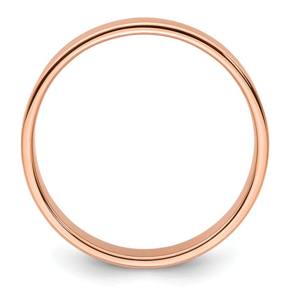 Solid 14K Yellow Gold Rose Gold 5mm Light Weight Flat Men's/Women's Wedding Band Ring Size 7.5