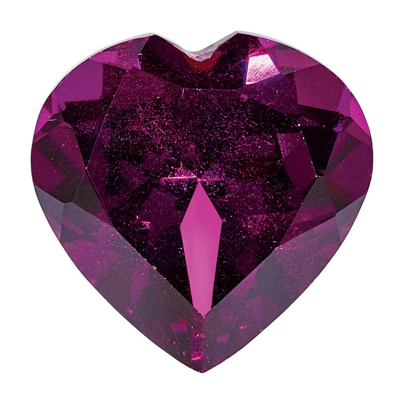 Gemstone Rhodolite Garnet Aa Quality 8mm Heart