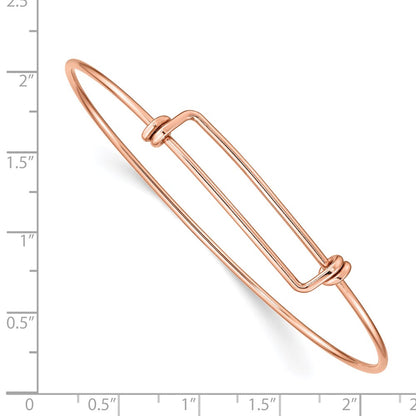 Gold Filled 14/20 Rose 1.65mm Expandable Bangle