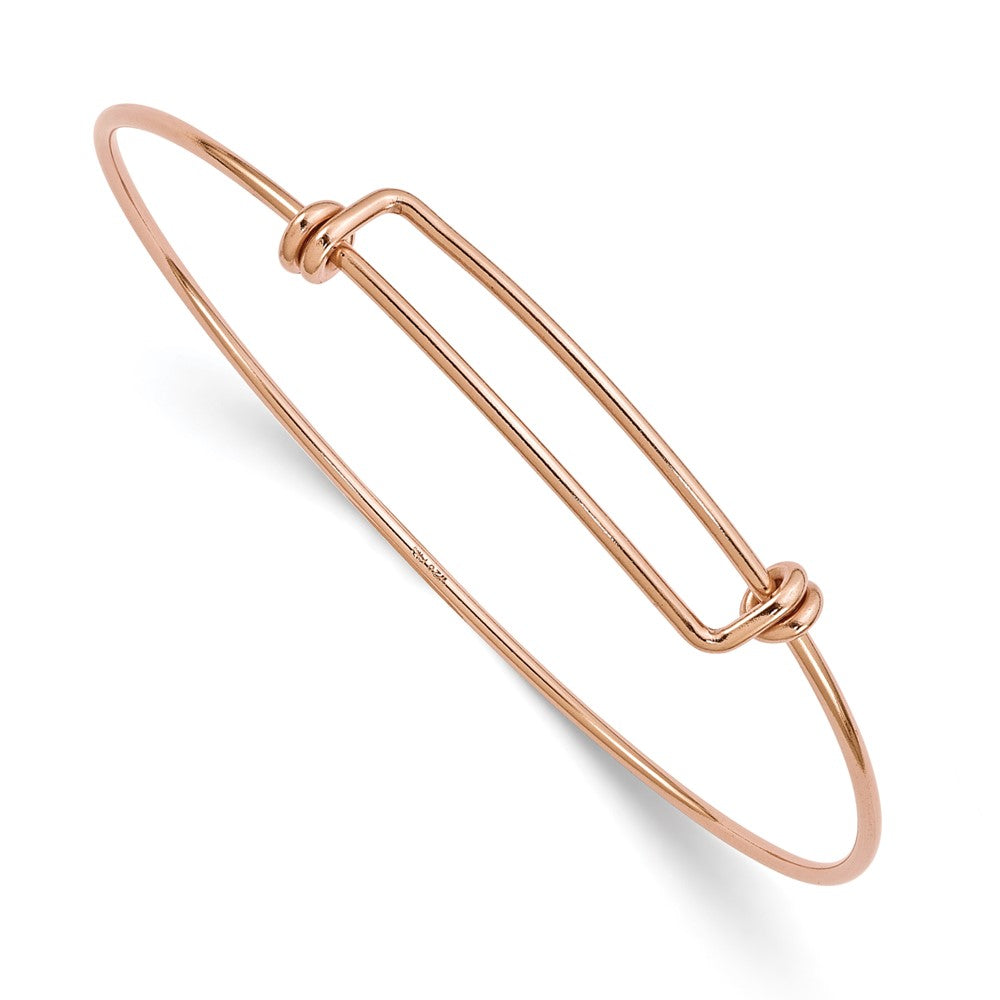 Gold Filled 14/20 Rose 1.65mm Expandable Bangle
