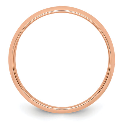 Solid 14K Yellow Gold Rose Gold 6mm Half Round Men's/Women's Wedding Band Ring Size 12.5