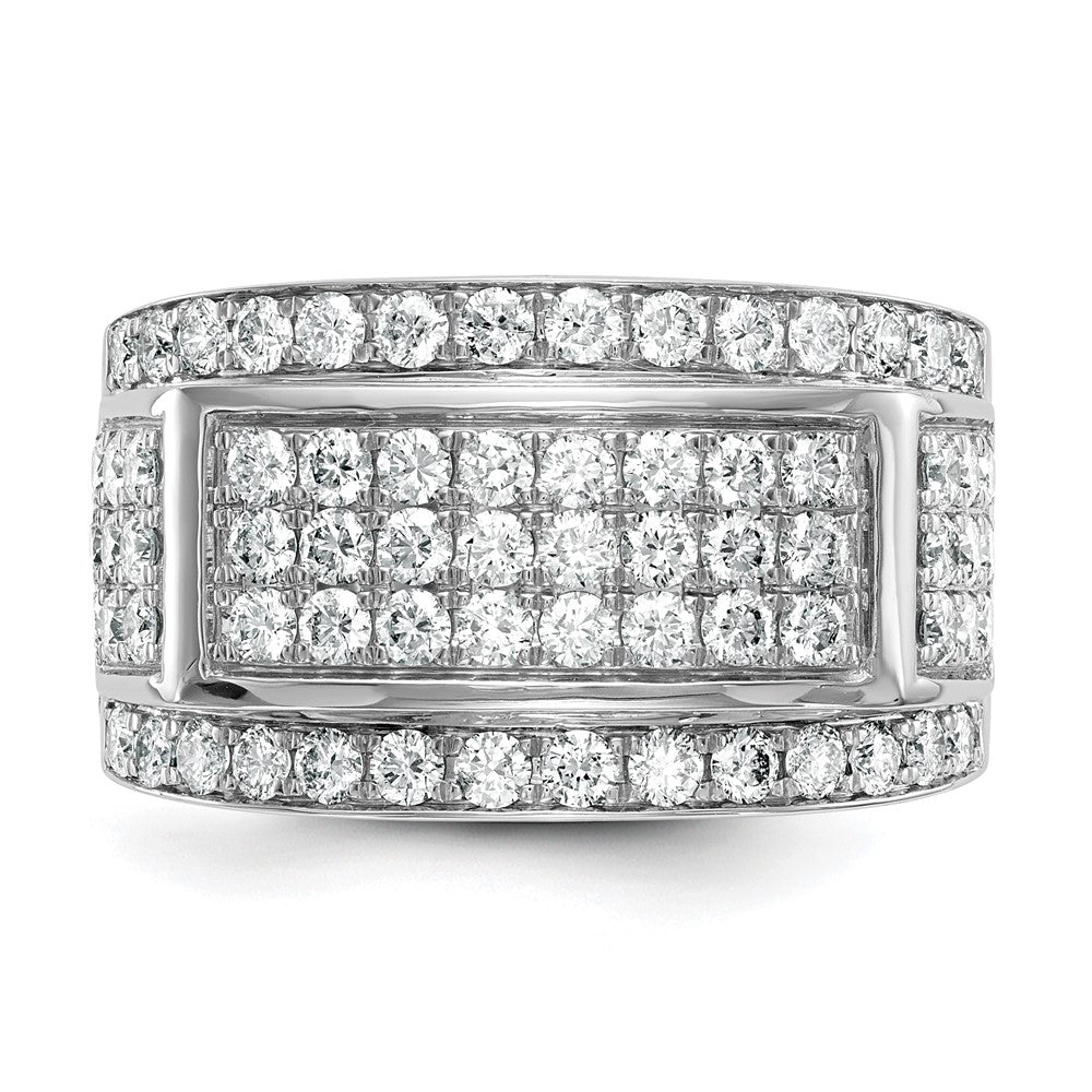 True Origin 14K White Gold 2 carat Lab Grown Diamond VS+ F+ Complete Ring