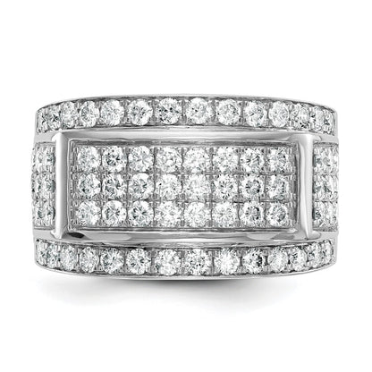 True Origin 14K White Gold 2 carat Lab Grown Diamond VS+ F+ Complete Ring