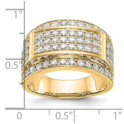 14K Yellow Gold True Origin 2 Carat Lab Grown Diamond Vs Def Ring